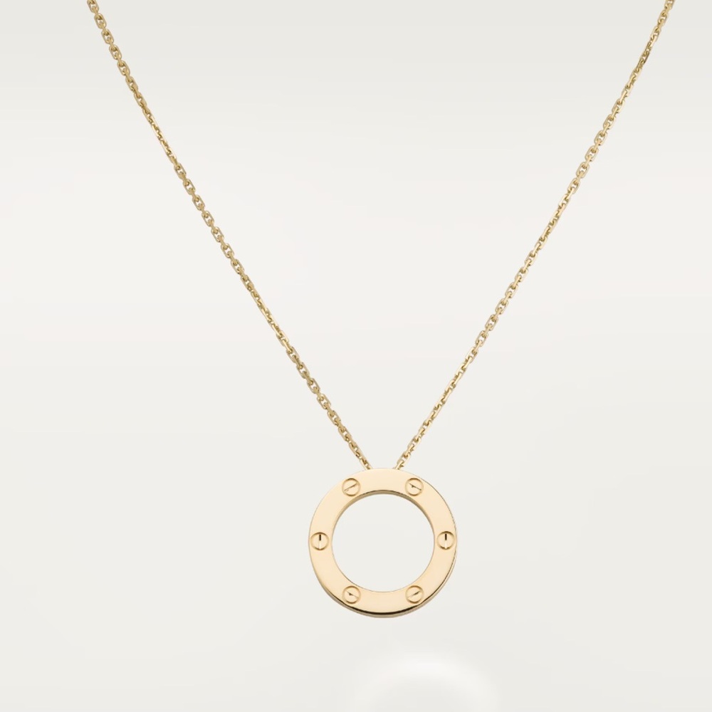 Cartier Gold Love Pendant Necklace